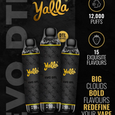 Yalla Evo DTL Disposable Vape – 12,000 Puffs (3mg)