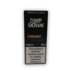 Drip Down E Liquids – Creamy Tobacco 60ml (3, 6, 12 mg)