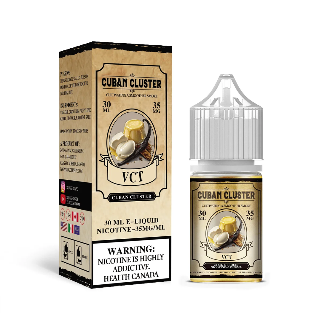 SLUGGER CUBAN CLUSTER SERIES – VANILLA CUSTARD TOBACCO 30ML