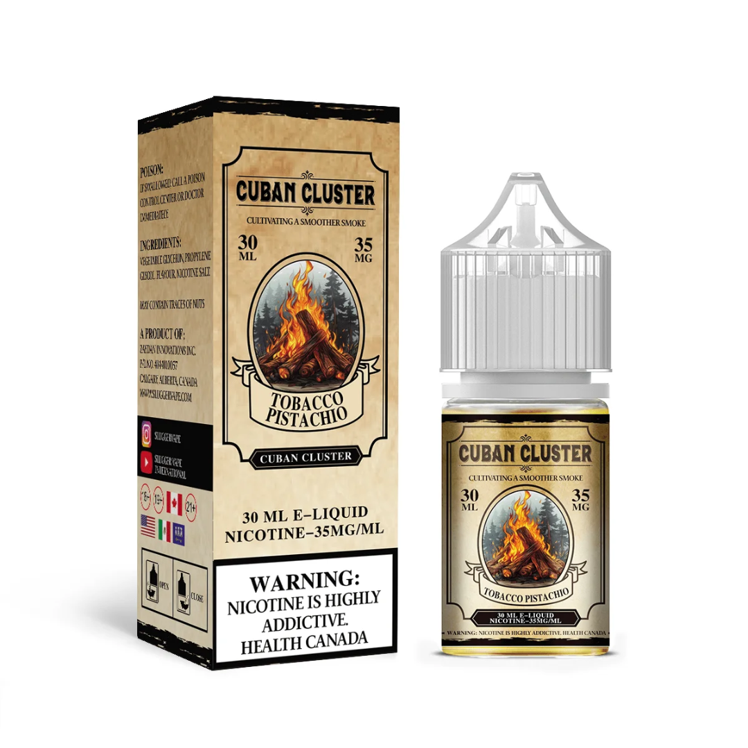 SLUGGER CUBAN CLUSTER SERIES – TOBACCO PISTACHIO 30ML