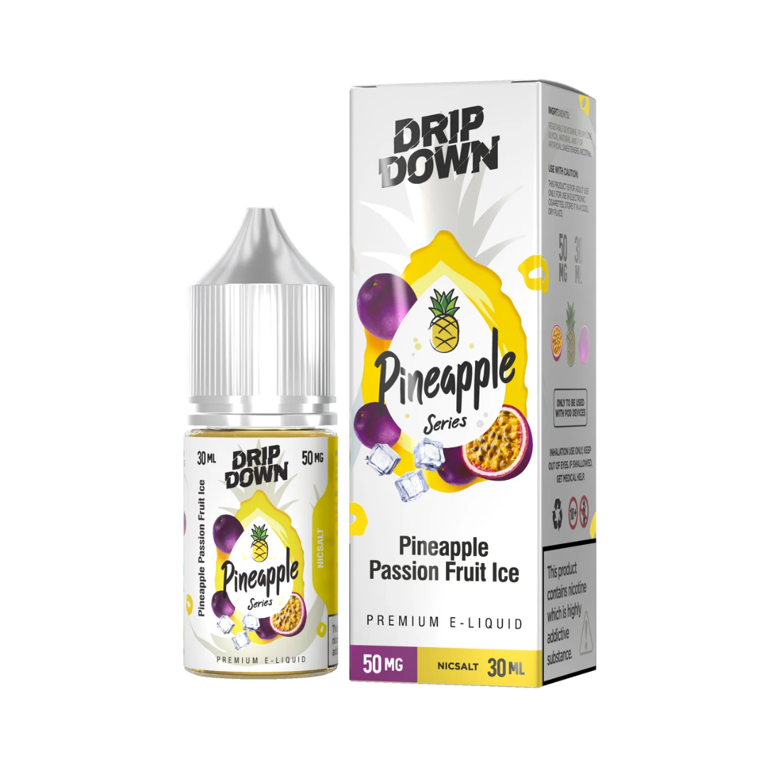 DRIP DOWN PINEAPPLE SERIES – PINEAPPLE PASSIONFRUIT ICE 30ML