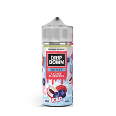 Drip Down Edition E Liquids – Lychee Blueberry Ice 100ml (0, 3, 6 mg)