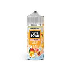 Drip Down Edition E Liquids – Mango Peach Ice 100ml (0, 3, 6 mg)