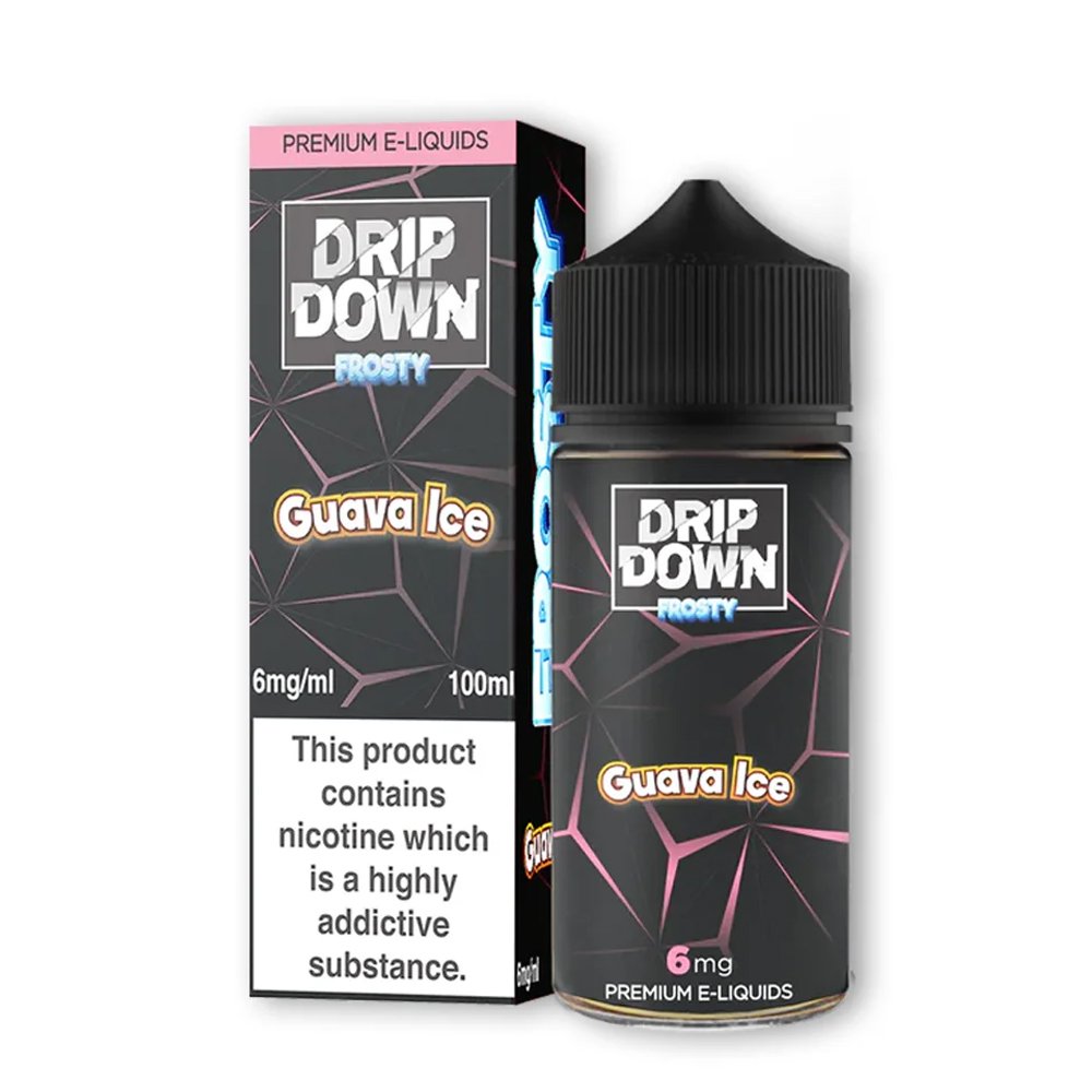 Drip Down E Liquids – Frosty Guava Ice 100ml (3, 6, mg)